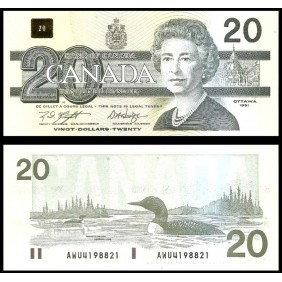 CANADA 20 Dollars 1991