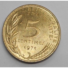 FRANCE 5 Centimes 1971