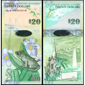 BERMUDA 20 Dollars 2009 Hybrid