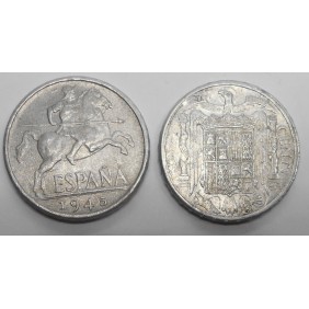 SPAIN 10 Centimos 1945