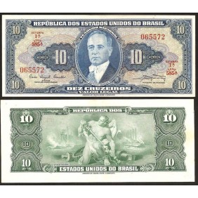 BRAZIL 10 Cruzeiros 1961