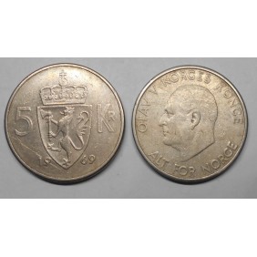NORWAY 5 Kroner 1969