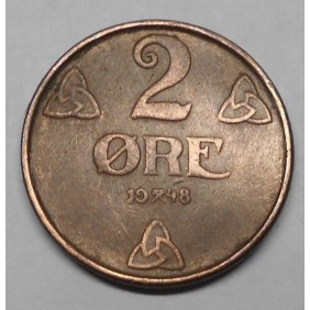 NORWAY 2 Ore 1948