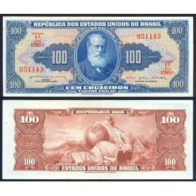 BRAZIL 100 Cruzeiros 1961