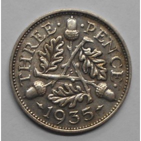 GREAT BRITAIN 3 Pence 1935...