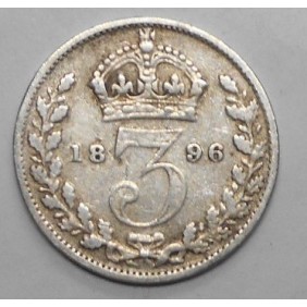 GREAT BRITAIN 3 Pence 1896...
