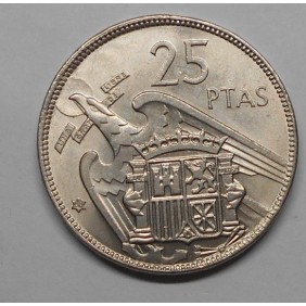 SPAIN 25 Pesetas 1957 (68)