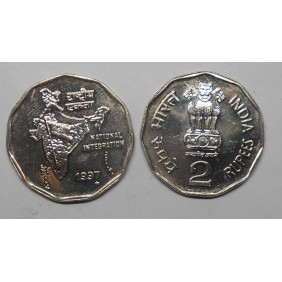 INDIA 2 Rupees 1997 (H)