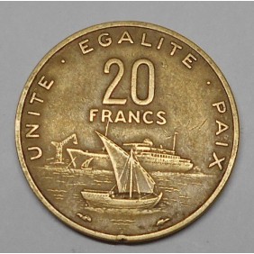 DJIBOUTI 20 Francs 1977