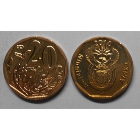 SOUTH AFRICA 20 Cents 2010