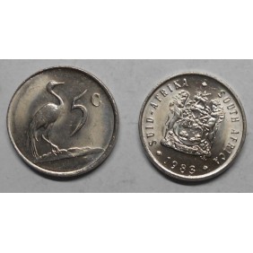 SOUTH AFRICA 5 Cents 1983