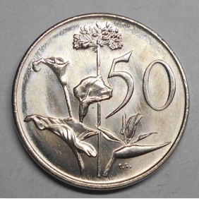 SOUTH AFRICA 50 Cents 1983