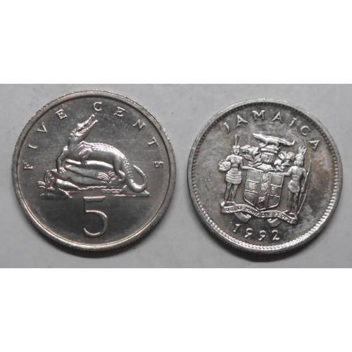 JAMAICA 5 Cents 1992