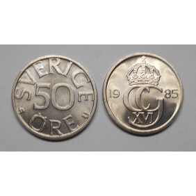 SWEDEN 50 Ore 1985