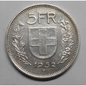 SWITZERLAND 5 Francs 1952 AG