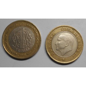 TURKEY 1 Lira 2013 Bimetallic
