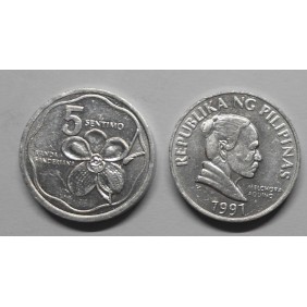 PHILIPPINES 5 Sentimos 1991