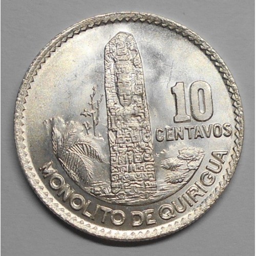 GUATEMALA 10 Centavos 1964 AG