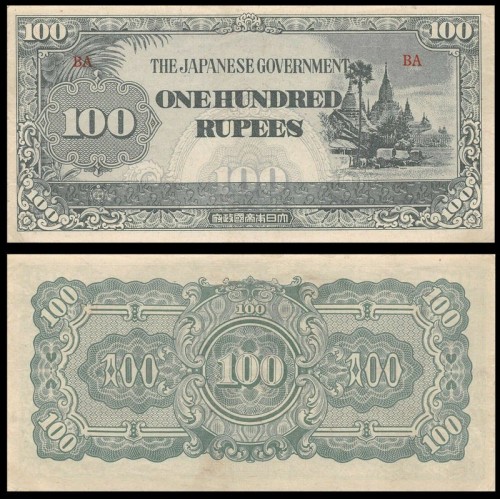 BURMA 100 Rupees 1944