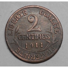 FRANCE 2 Centimes 1911