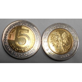 POLAND 5 Zlotych 2018 100th...