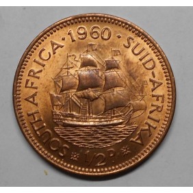 SOUTH AFRICA 1/2 Penny 1960
