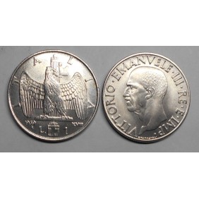 1 Lira 1939 XVIII A.M. FDC