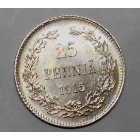 FINLAND 25 Pennia 1915 AG