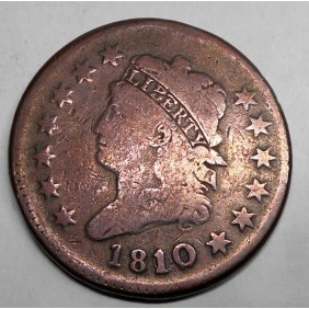 USA 1 Cent 1810/09 Classic...