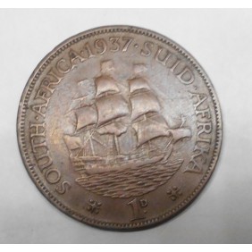 SOUTH AFRICA 1 Penny 1937