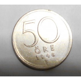 SWEDEN 50 Ore 1948 AG