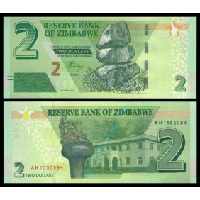 ZIMBABWE 2 Dollars 2019