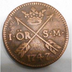 SWEDEN 1 Ore 1747 S.M.