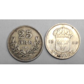 SWEDEN 25 Ore 1936 AG