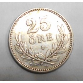 SWEDEN 25 Ore 1914 AG