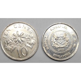 SINGAPORE 10 Cents 2011