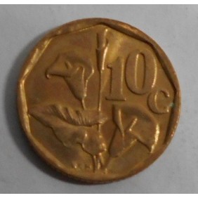 SOUTH AFRICA 10 Cents 1992