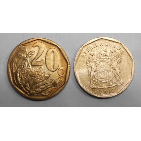 SOUTH AFRICA 20 Cents 2000