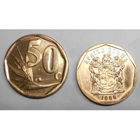 SOUTH AFRICA 50 Cents 1996