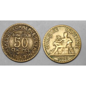 FRANCE 50 Centimes 1923