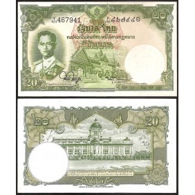 THAILAND 20 Baht 1953