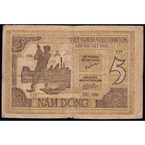 VIET NAM 5 Dong 1946