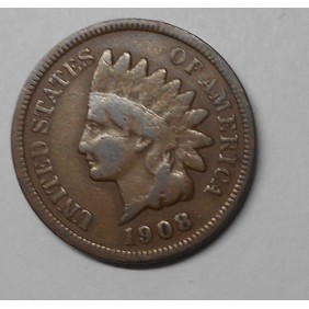 USA 1 Cent 1908 Indian Head