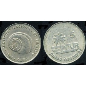 CUBA 5 Centavos 1981 KM 412.1