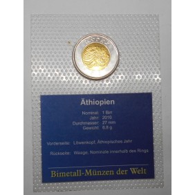 ETHIOPIA 1 Birr 2010...