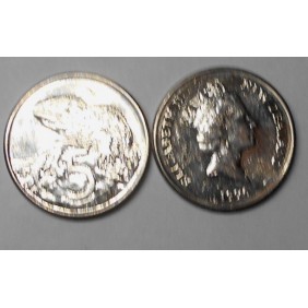 NEW ZEALAND 5 Cents 1996