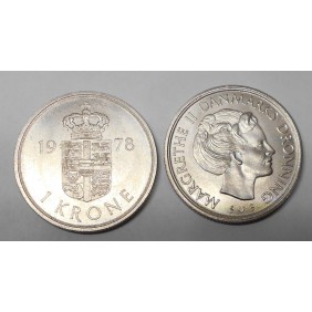 DENMARK 1 Krone 1978