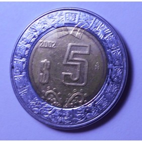 MEXICO 5 Pesos 2002