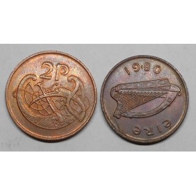 IRELAND 2 Pence 1980