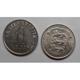 ESTONIA 1 Kroon 1993